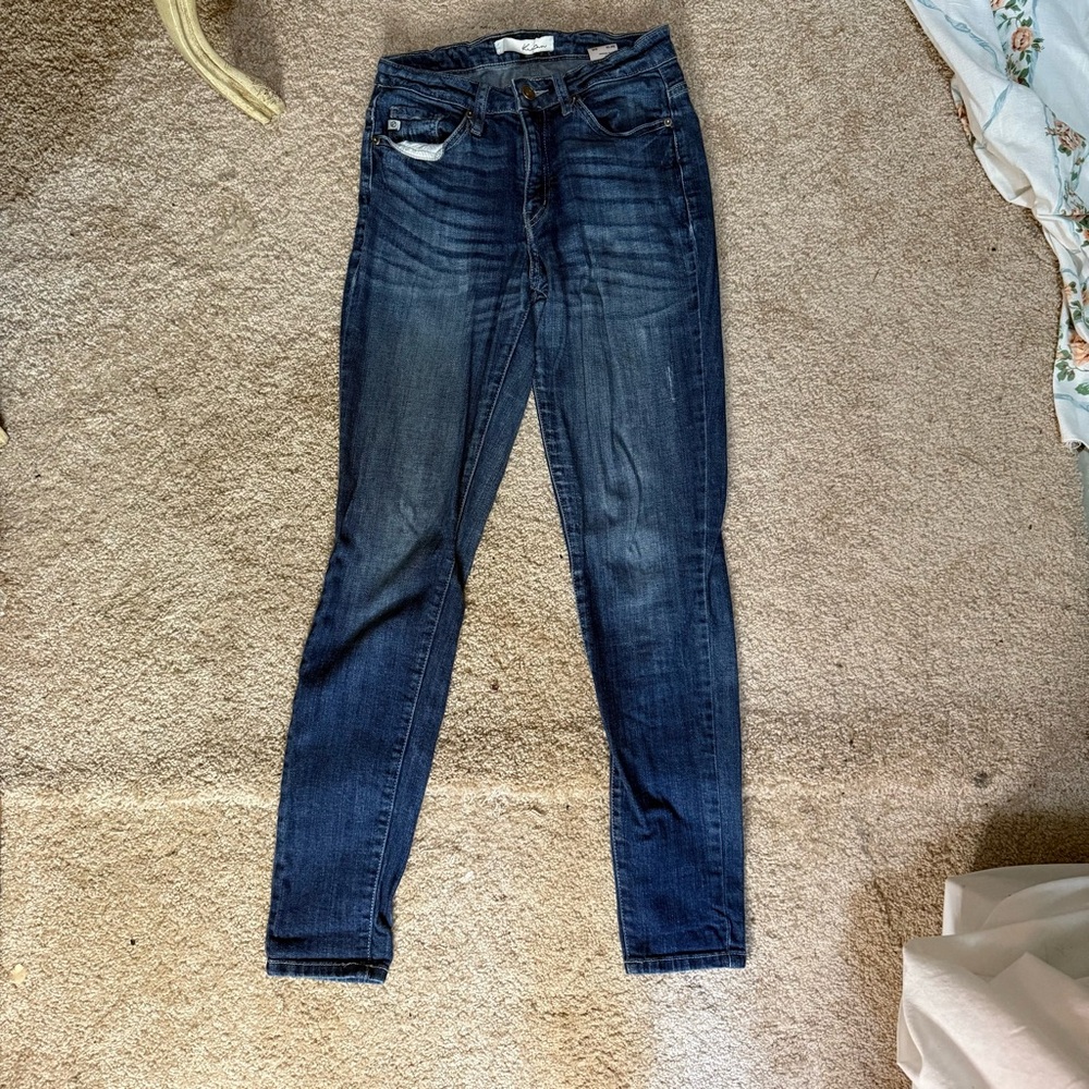 KanCan Blue Skinny Jeans with Stretch and Tapered Fit